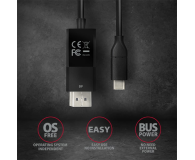 AXAGON RVC-DPC Konwerter/kabel USB-C -> DisplayPort 1,8m, 4K/60HZ - 1353445 - zdjęcie 6